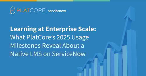 Learning at Enterprise Scale: What PlatCore’s 2025 Usage Milestones Reveal About a Native LMS on ServiceNow